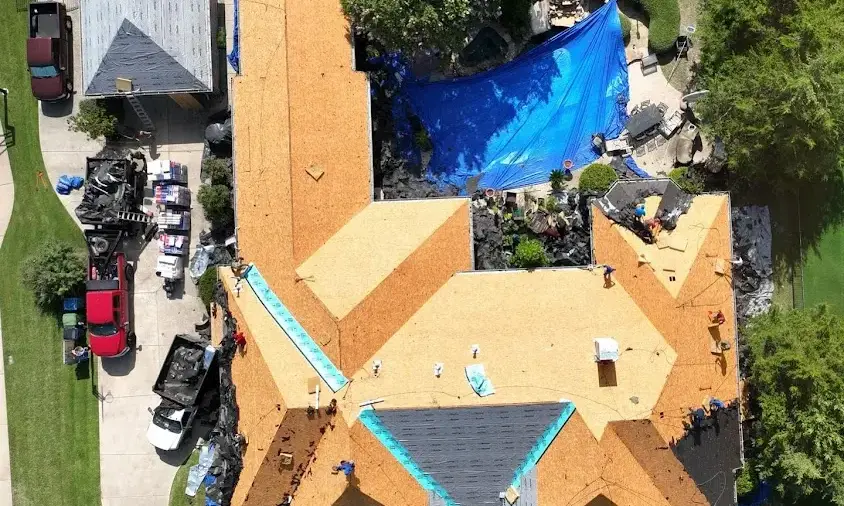 Professional Roof Repair being performed in Santa Fe
